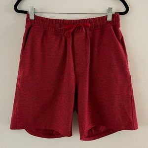 Outdoor Voices 7 inch Sunday shorts, size Small in brick red.